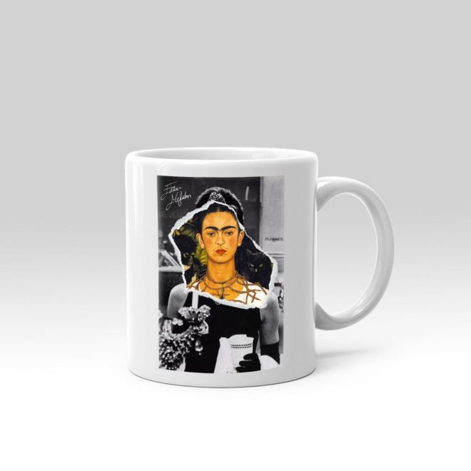 Frida Coffee Sipping Kupa Bardak - Görsel 3
