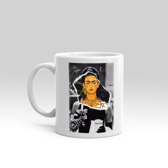Frida Coffee Sipping Kupa Bardak
